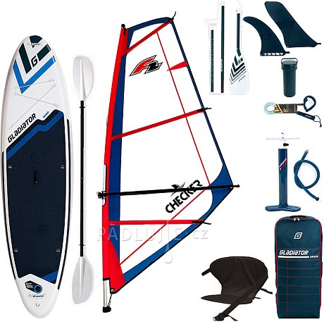 Paddleboard GLADIATOR WindSUP 10'7  komplet s plachtou - nafukovací paddleboard, windsurfing i kajak