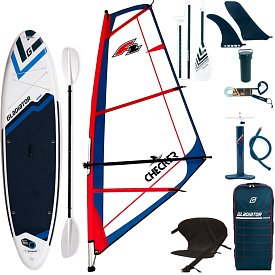 Paddleboard GLADIATOR WindSUP 10'7  komplet s plachtou - nafukovací paddleboard, windsurfing i kajak