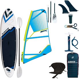 Paddleboard GLADIATOR WindSUP 10'7  komplet s plachtou - nafukovací paddleboard, windsurfing i kajak