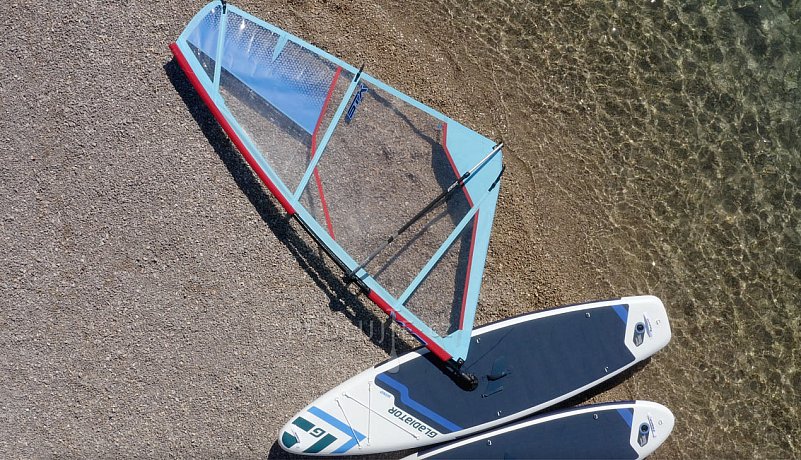 Paddleboard GLADIATOR WindSUP 10'7  komplet s plachtou - nafukovací paddleboard, windsurfing i kajak