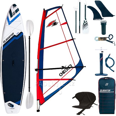 Paddleboard GLADIATOR WindSUP 11'6  komplet s plachtou - nafukovací paddleboard, windsurfing i kajak