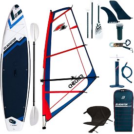 Paddleboard GLADIATOR WindSUP 11'6  komplet s plachtou - nafukovací paddleboard, windsurfing i kajak