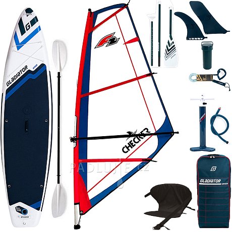 Paddleboard GLADIATOR WindSUP 11'6  komplet s plachtou - nafukovací paddleboard, windsurfing i kajak