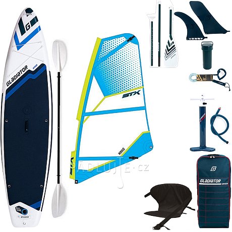 Paddleboard GLADIATOR WindSUP 11'6  komplet s plachtou - nafukovací paddleboard, windsurfing i kajak