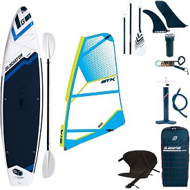 Paddleboard GLADIATOR WindSUP 11'6  komplet s plachtou - nafukovací paddleboard, windsurfing i kajak