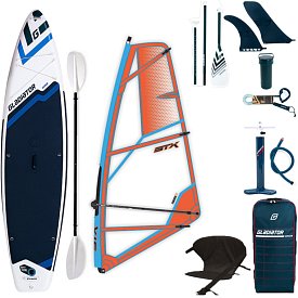 Paddleboard GLADIATOR WindSUP 11'6  komplet s plachtou - nafukovací paddleboard, windsurfing i kajak