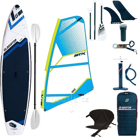 Paddleboard GLADIATOR WindSUP 11'6  komplet s plachtou - nafukovací paddleboard, windsurfing i kajak