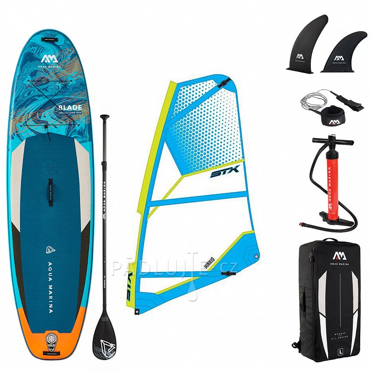 Paddleboard AQUA MARINA Blade 10'6 model 2022 komplet s plachtou - nafukovací paddleboard a windsurfing