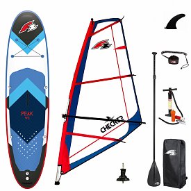 Paddleboard F2 PEAK WINDSURF 11'7 BLUE komplet s plachtou - nafukovací paddleboard a windsurfing