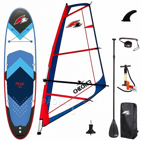 Paddleboard F2 PEAK WINDSURF 11'7 BLUE komplet s plachtou - nafukovací paddleboard a windsurfing