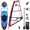 Paddleboard F2 PEAK WINDSURF 10'8 BLUE komplet s plachtou- nafukovací paddleboard a windsurfing