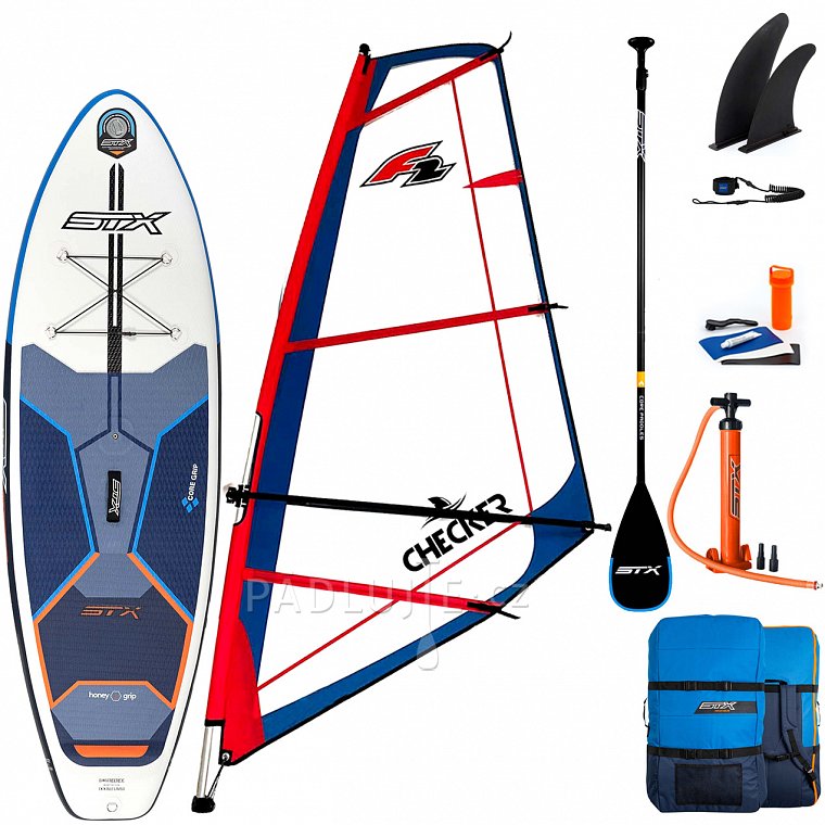 Paddleboard STX WindSUP Hybrid Cruiser 10’8” s pádlem komplet s plachtou- nafukovací paddleboard a windsurfing