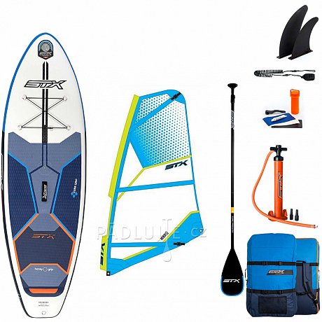 Paddleboard STX WindSUP Hybrid Cruiser 10’8” s pádlem komplet s plachtou- nafukovací paddleboard a windsurfing