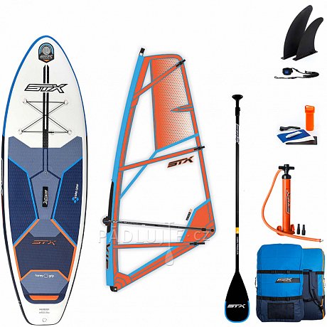 Paddleboard STX WindSUP Hybrid Cruiser 10’8” s pádlem komplet s plachtou- nafukovací paddleboard a windsurfing