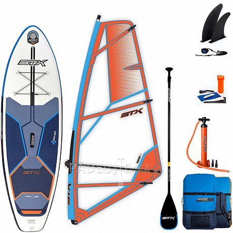 Paddleboard STX WindSUP Hybrid Cruiser 10’8” s pádlem komplet s plachtou- nafukovací paddleboard a windsurfing