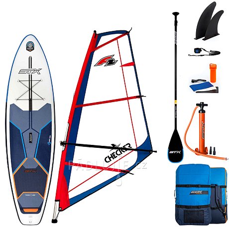 Paddleboard STX WindSUP Hybrid Cruiser 10’4” s pádlem komplet s plachtou - nafukovací paddleboard a windsurfing