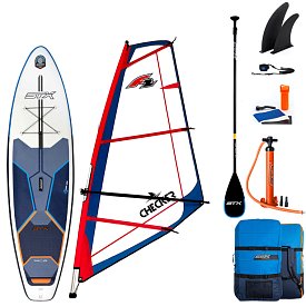 Paddleboard STX WindSUP Hybrid Cruiser 10’4” s pádlem komplet s plachtou - nafukovací paddleboard a windsurfing