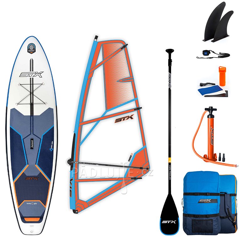 Paddleboard STX WindSUP Hybrid Cruiser 10’4” s pádlem komplet s plachtou - nafukovací paddleboard a windsurfing