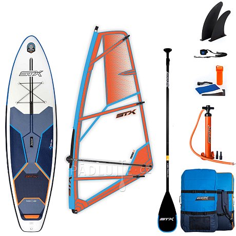 Paddleboard STX WindSUP Hybrid Cruiser 10’4” s pádlem komplet s plachtou - nafukovací paddleboard a windsurfing