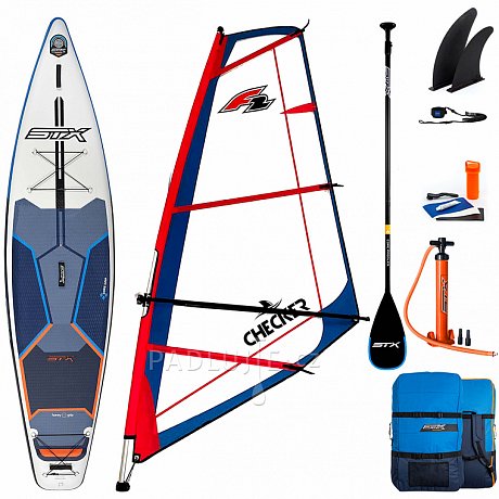 Paddleboard STX WS Tourer 11'6 WindSUP s pádlem komplet s plachtou - nafukovací paddleboard a windsurfing