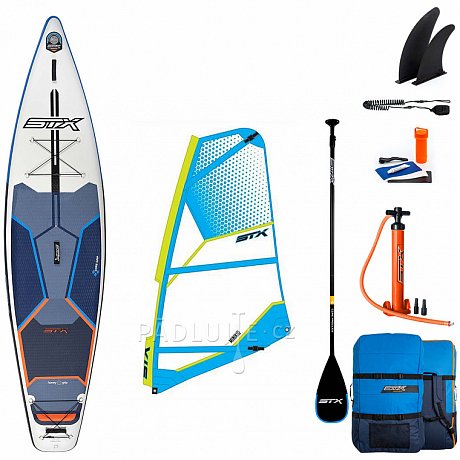 Paddleboard STX WS Tourer 11'6 WindSUP s pádlem komplet s plachtou - nafukovací paddleboard a windsurfing