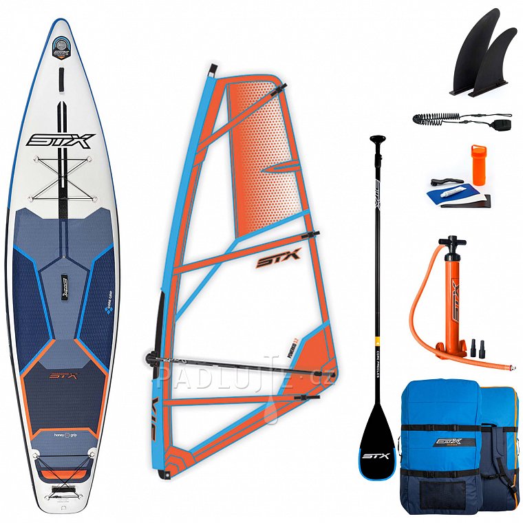 Paddleboard STX WS Tourer 11'6 WindSUP s pádlem komplet s plachtou- nafukovací paddleboard a windsurfing