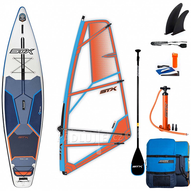 Paddleboard STX WS Tourer 11'6 WindSUP s pádlem komplet s plachtou- nafukovací paddleboard a windsurfing