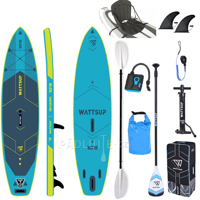 Paddleboard WATTSUP  MAKO 10'5'' WINDSUP - nafukovací paddleboard s pádlem