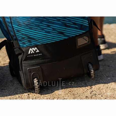 Transportní vak AQUA MARINA Premium 90l s kolečky - modrý