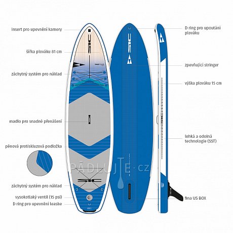 Paddleboard SIC MAUI TAO TOUR  AIR 11'0'' x 32.0'' - nafukovací paddleboard