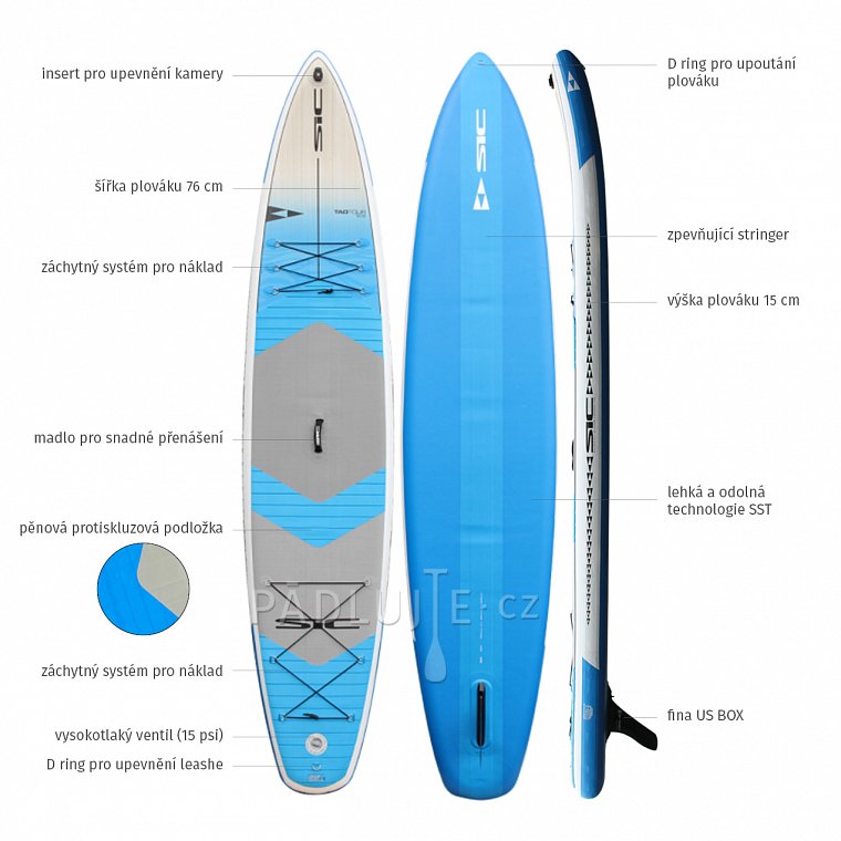 Paddleboard SIC MAUI TAO TOUR AIR 12'6 x 30'' - nafukovací paddleboard