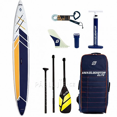 Paddleboard GLADIATOR ELITE 14' x 25'' Race s karbon pádlem - nafukovací