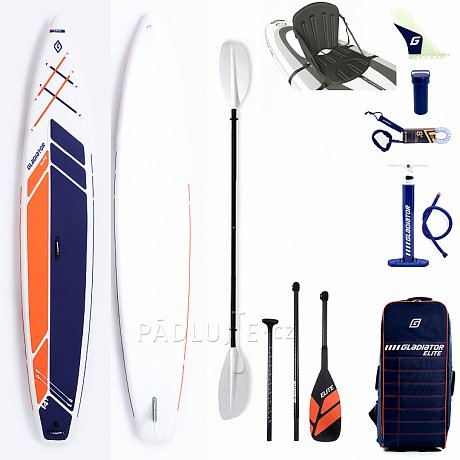 Paddleboard GLADIATOR ELITE 14' Touring s karbon pádlem - nafukovací