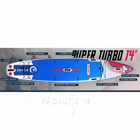 Paddleboard COASTO SUPER TURBO 14' - nafukovací