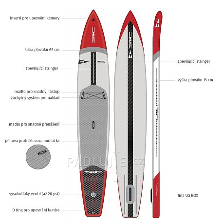 Paddleboard SIC MAUI RS AIR 14'0 x 26'' CFL - nafukovací paddleboard