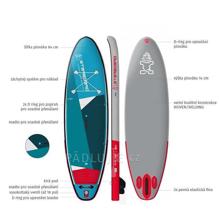 Paddleboard STARBOARD iGO ZEN CLUB 10'8 x 33'' x 5.5'' - nafukovací