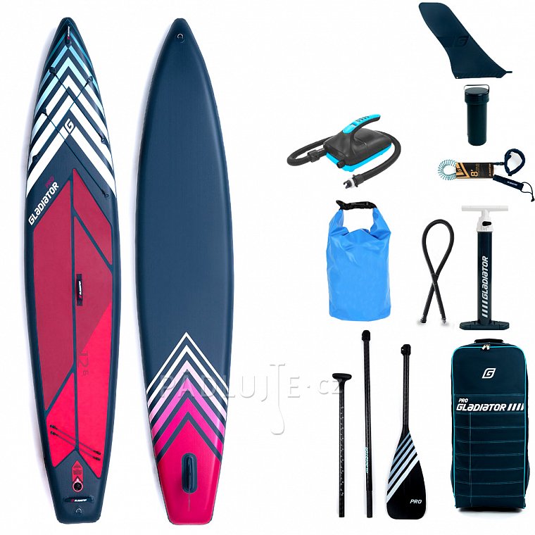 Paddleboard GLADIATOR PRO 12'6 SPORT s pádlem model 2022 - nafukovací