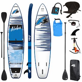 Paddleboard F2 ALOHA 11'4 BLUE s pádlem - nafukovací paddleboard