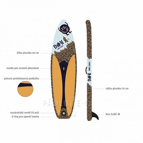 Paddleboard MOAI Kid board 8'2 - nafukovací