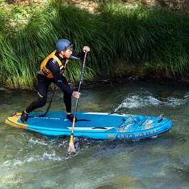 Leash AQUA MARINA River 9'/7mm - pojistný řemínek pro paddleboardy