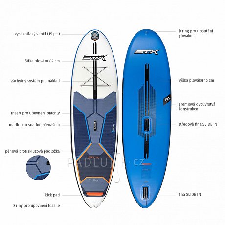 Paddleboard STX WS Hybrid Freeride 11'6-32 Blue Orange - nafukovací paddleboard