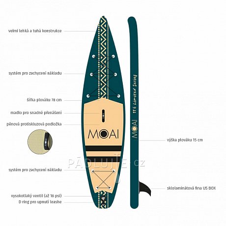 Paddleboard MOAI 11’6 Ultra Light limited edition - nafukovací paddleboard