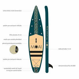 Paddleboard MOAI 11’6 Ultra Light limited edition - nafukovací paddleboard