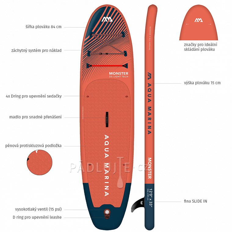 Paddleboard AQUA MARINA MONSTER 12'0 sada 2023