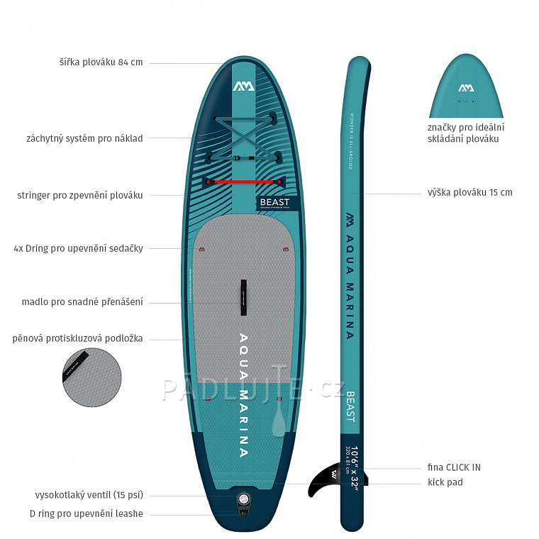 Paddleboard AQUA MARINA BEAST 10'6 sada 2023