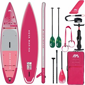 Paddleboard AQUA MARINA CORAL TOURING 11'6" malinová