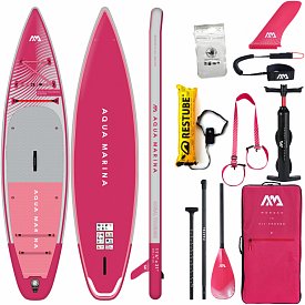 Paddleboard AQUA MARINA CORAL TOURING 11'6" malinová