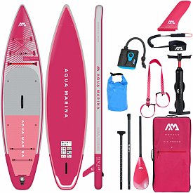 Paddleboard AQUA MARINA CORAL TOURING 11'6" malinová