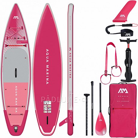 Paddleboard AQUA MARINA CORAL TOURING 11'6" malinová