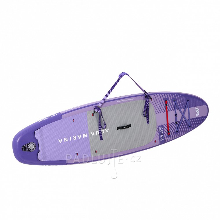 Paddleboard AQUA MARINA CORAL 10'2 fialová sada 2023